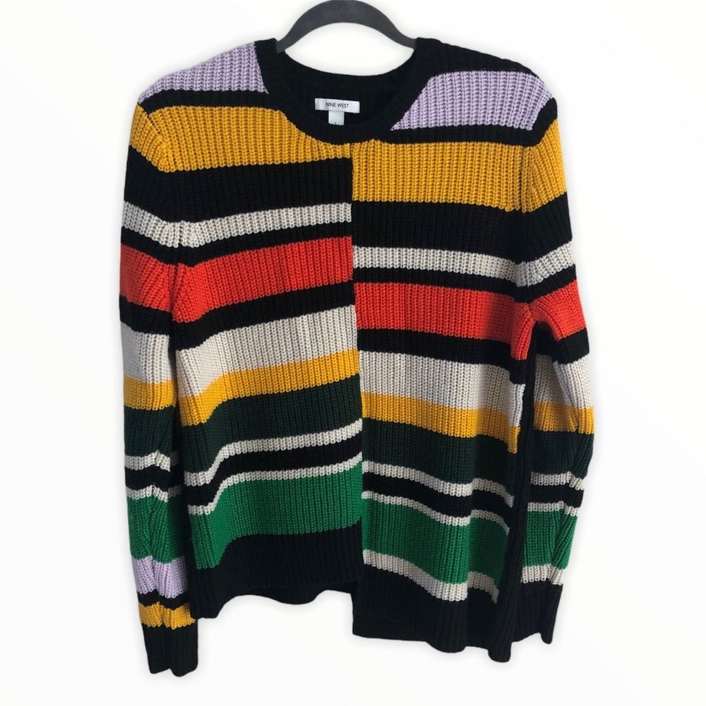 NINE WEST women’s asymmetrical hem sweater